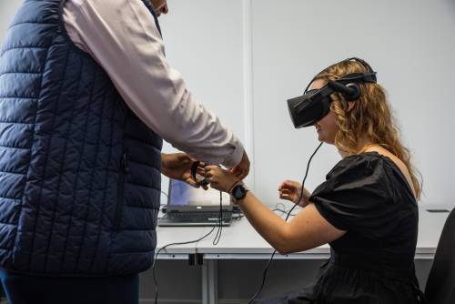 Using a VR headset