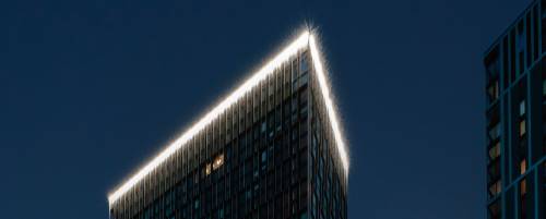 roof lighting at night